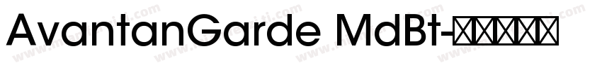 AvantanGarde MdBt字体转换